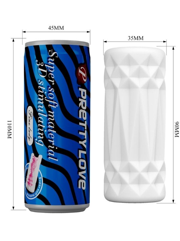 Censan Super Soft Material 3d Stimulating Kola Kutusu Şeklinde Mastürbatör Mavi