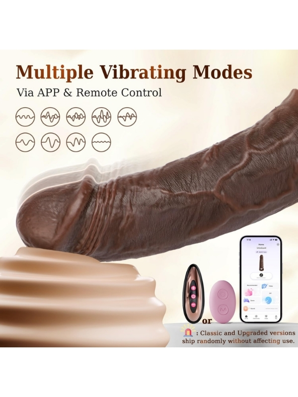 Censan Telefon Kontrollü Melez Renkte Titreşimli Penis Kılıfı