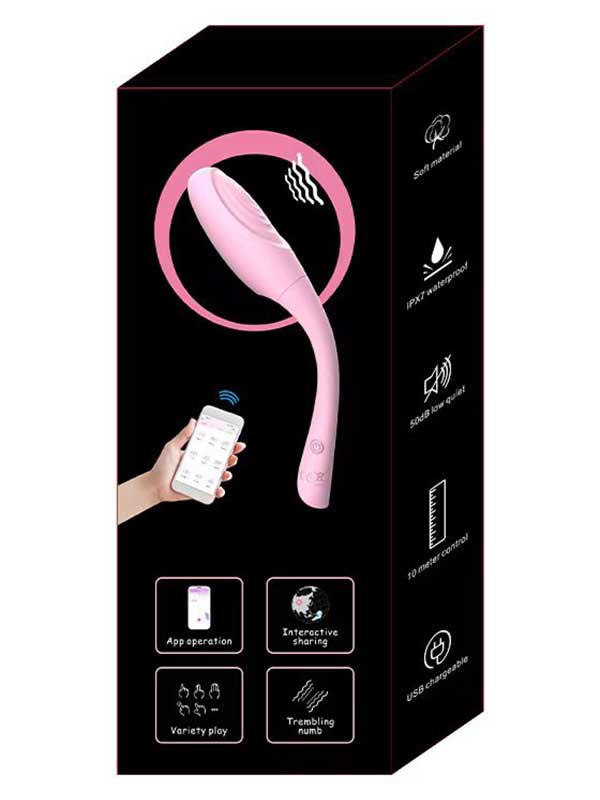 Censan Telefon Kontrollü Şarjlı Vibratör Pembe