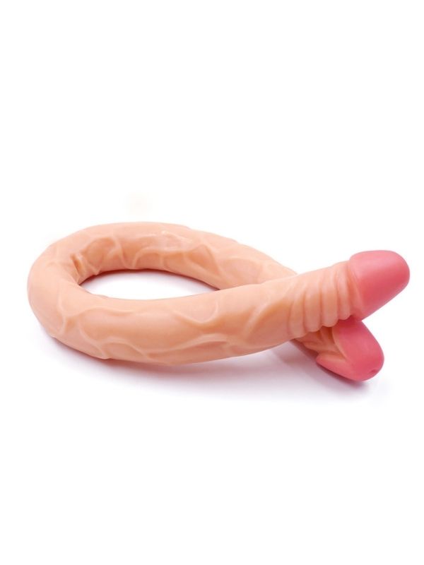 Censan Ten Rengi 55 cm Çift Taraflı Dildo Model No:1034