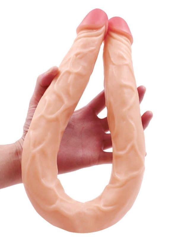 Censan Ten Rengi 55 cm Çift Taraflı Dildo Model No:1034