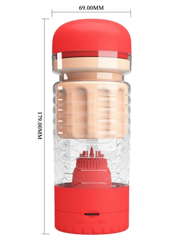 Censan Theresa Kırmızı Vajina & Dil Mastürbatör