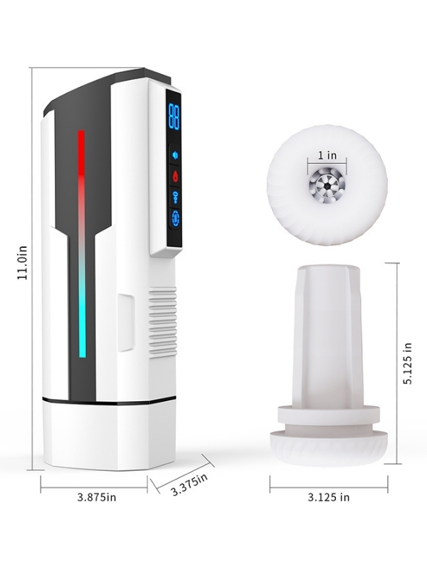 Censan Traveler 2 Generation – Isıtmalı, İnleme Sesli, İleri Geri Hareketli, Emiş ve Titreşimli Otomatik Mastürbatör
