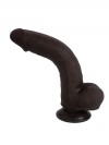 Censan Ultra Gerçekçi 24 Cm Brown Melez Kıkırdaklı Dildo