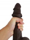 Censan Ultra Gerçekçi 24 Cm Brown Melez Kıkırdaklı Dildo