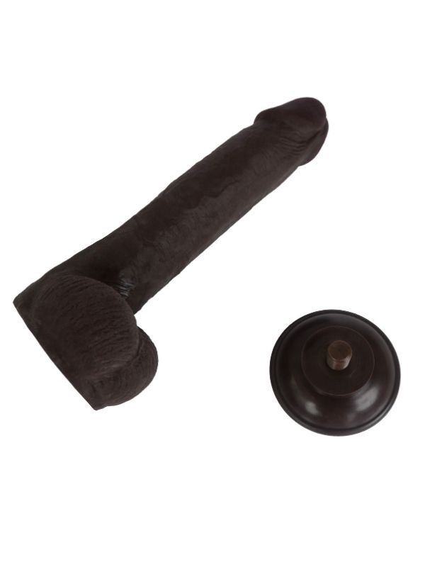Censan Ultra Gerçekçi 24 Cm Brown Melez Kıkırdaklı Dildo