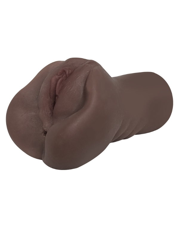 Censan Ultra Gerçekçi Çift Girişli Suni Vajina Anal Vajinal Zenci Mastürbatör