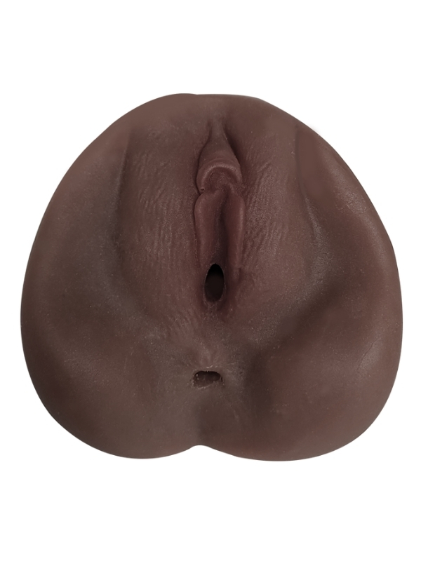 Censan Ultra Gerçekçi Çift Girişli Suni Vajina Anal Vajinal Zenci Mastürbatör