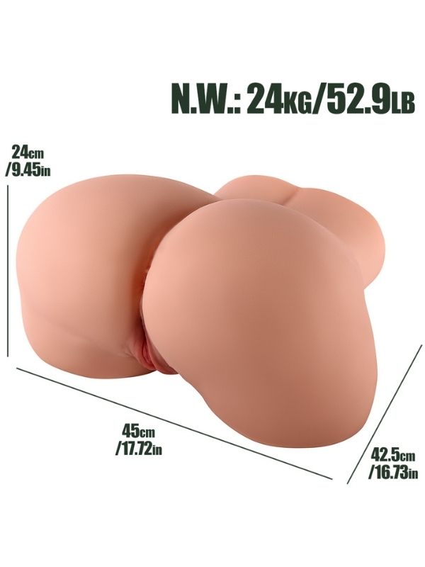 Censan Ultra Realistik 24 KG Doggy ve Misyoner Pozisyon Gerçekçi Kalça