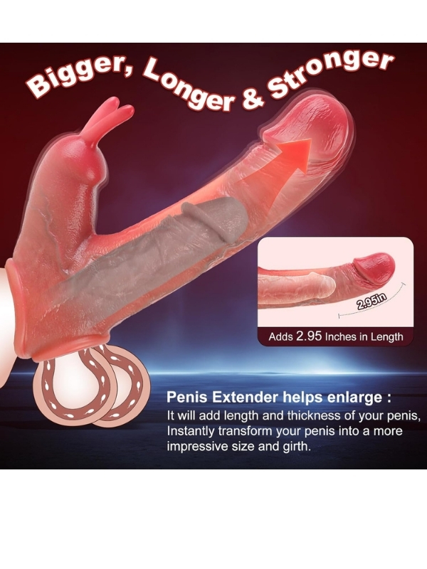 Censan Uzaktan Kumandalı Tavşan Penis Kılıfı