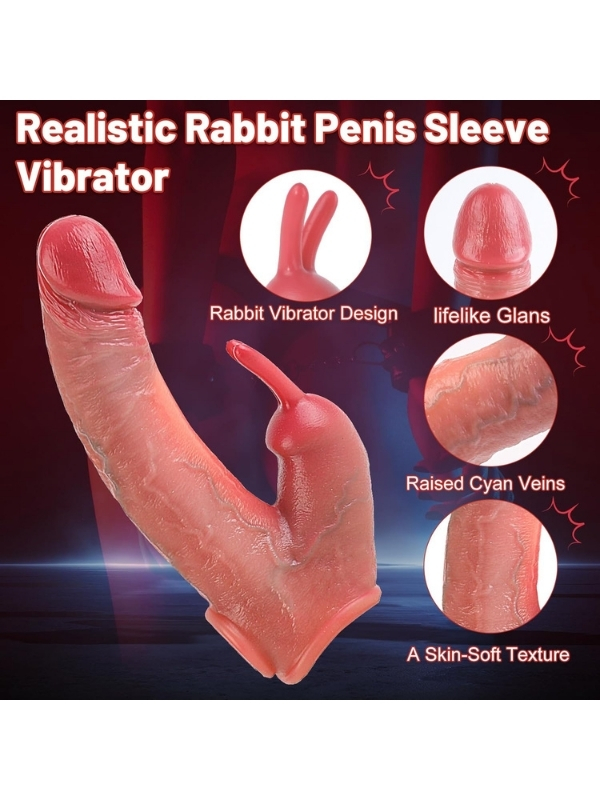 Censan Uzaktan Kumandalı Tavşan Penis Kılıfı