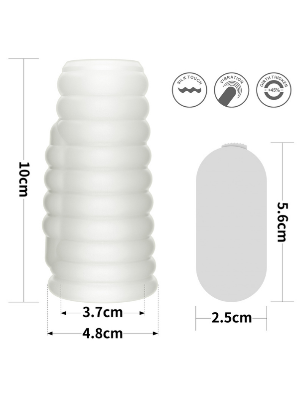 Censan Vibrating Wave Knights Ring (Beyaz)