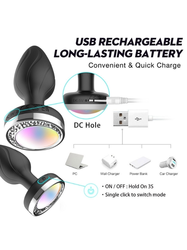 Censan Ycxydr Telefon Kontrollü Titreşimli Anal plug