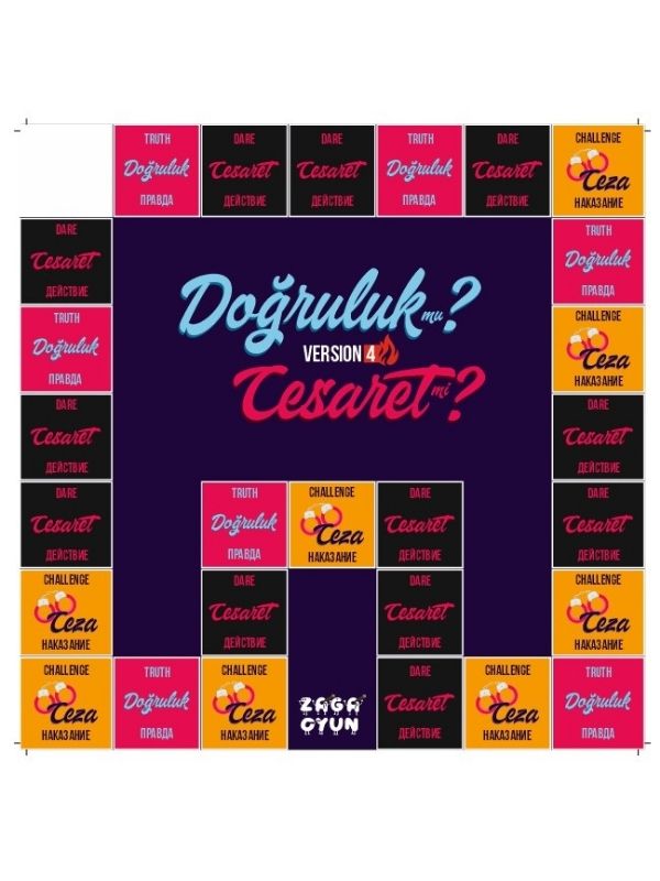 Doğruluk Mu Cesaret Mi Erotik Kutu Oyunu Yenilenmiş 4.versiyon