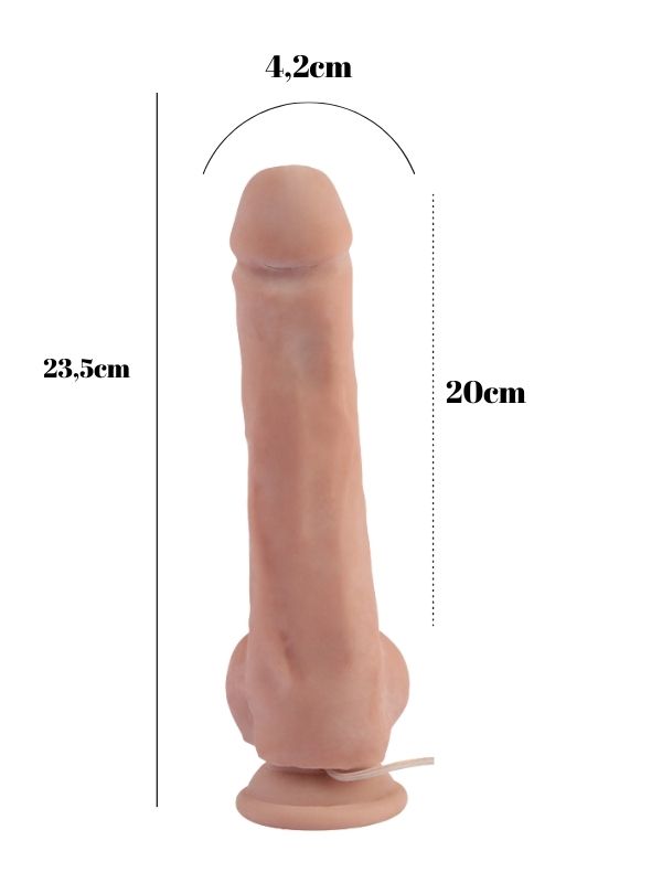 Extra Fun 23.5cm Kıkırdaklı Gerçekçi Realistik Vibratör