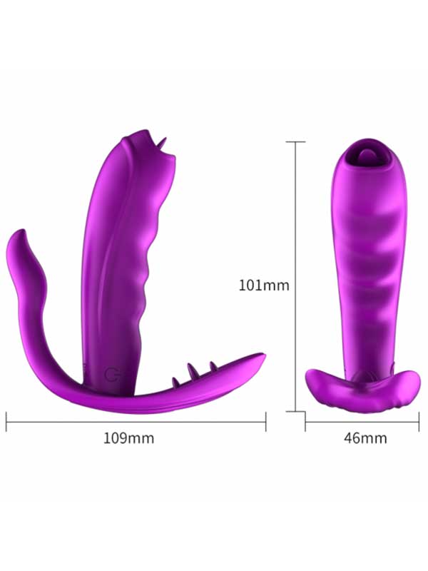 FoxShow Giyilebilir Kumandalı Titreşimli G-Noktası ve Klitoris Uyarıcı Vibratör