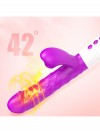 FoxShow İleri-Geri, Klitoris Emiş ve Çift Motorlu Titreşim Özellikli Premium Vibratör