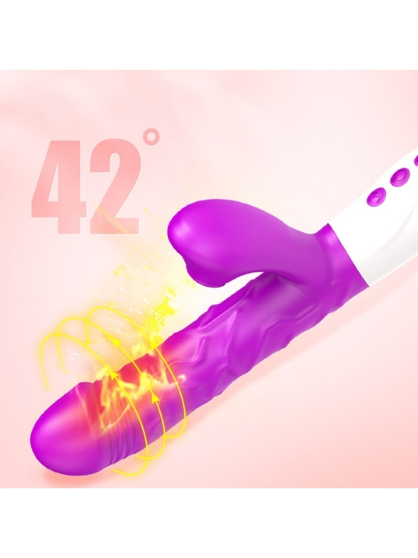 FoxShow İleri-Geri, Klitoris Emiş ve Çift Motorlu Titreşim Özellikli Premium Vibratör