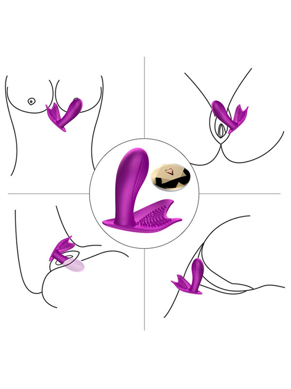 FoxShow Kumandalı G-Noktası ve Klitoris Uyarıcılı Giyilebilir Public Vibratör