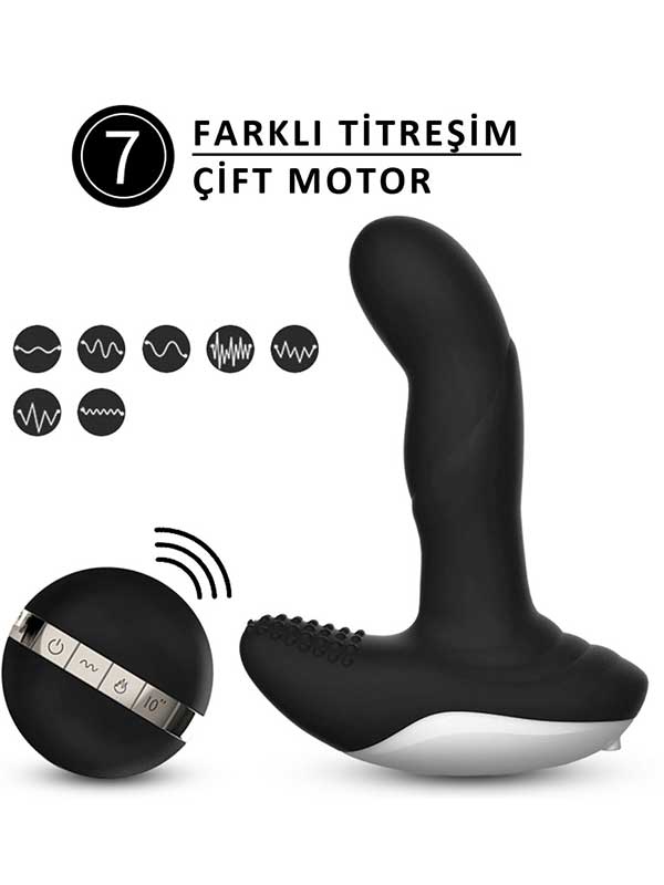 FoxShow Kumandalı Parmak ve Gıdıklama Fonksiyonlu Vibratör