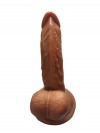 Gerçekçi Testisli Melez Dildo 16 cm