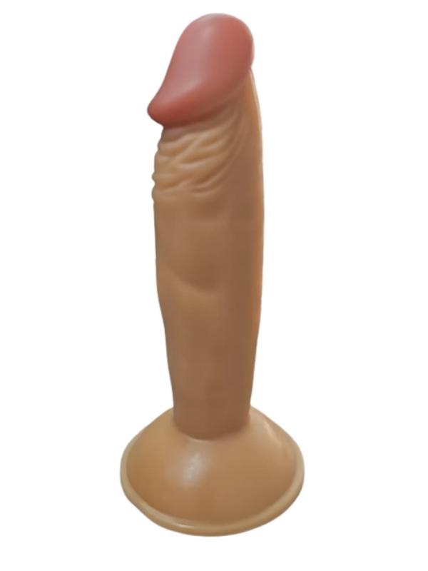 Gerçekçi Testissiz Melez Dildo 18 cm