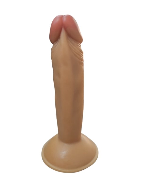 Gerçekçi Testissiz Melez Dildo 18 cm
