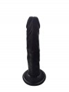 Gerçekçi Testissiz Siyah Dildo 21 cm