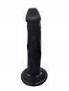 Gerçekçi Testissiz Siyah Dildo 21 cm