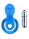 Get Lock The Tongue-Blue Titreşimli Dilli Penis Halkası