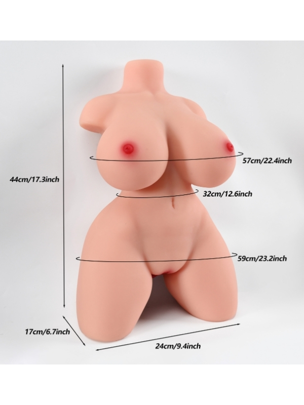 L-Join Gerçekçi 44 Cm Yarım Vücut Vajina Mastürbatör