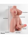 L-Join Gerçekçi 9 Kg Yarım Vücut Trans Vajina Penis Mastürbatör