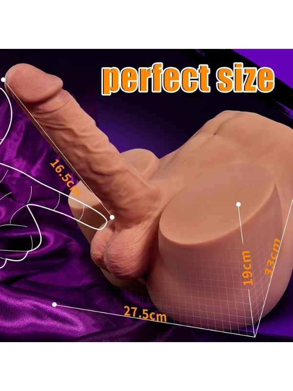 L-Join Gerçekçi İleri Geri Haraketli Titreşimli 5 Kg Kalça Vajina Dildo Mastürbatör