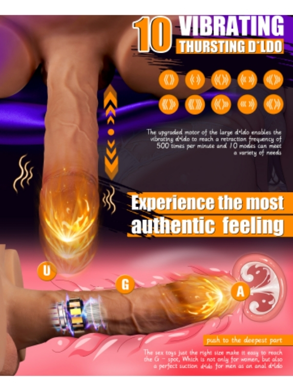 L-Join Gerçekçi İleri Geri Haraketli Titreşimli 5 Kg Kalça Vajina Dildo Mastürbatör