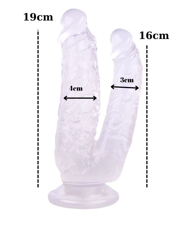 Noctis 19cm Beyaz Çiftli Dildo No:76
