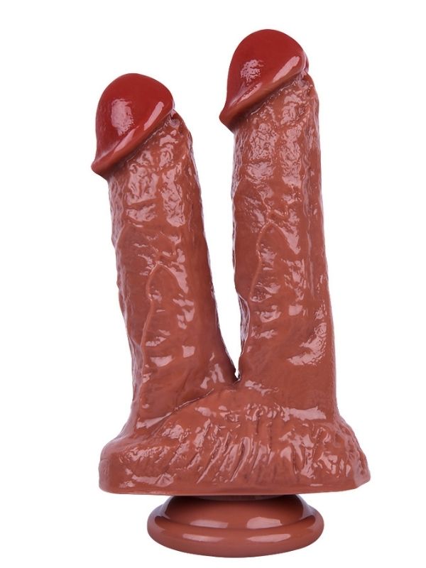 Noctis 21cm Kahverengi Çiftli Dildo No:61