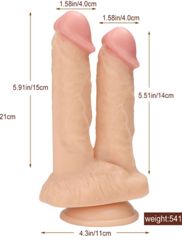 Noctis 21cm Realistik Çiftli Dildo No:61