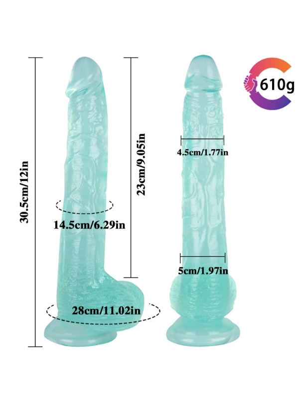 Noctis 29,5cm Yeşil Realistik Dildo No:25