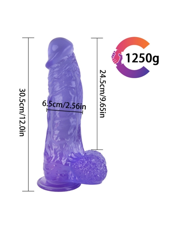 Noctis 30,5cm mavi Realistik Dildo No:167