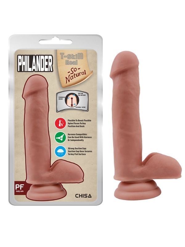 Philander 18cm Kıkırdaklı Gerçekçi Dildo