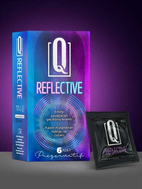 Q REFLECTİVE 6&apos;LI PREZERVATİF