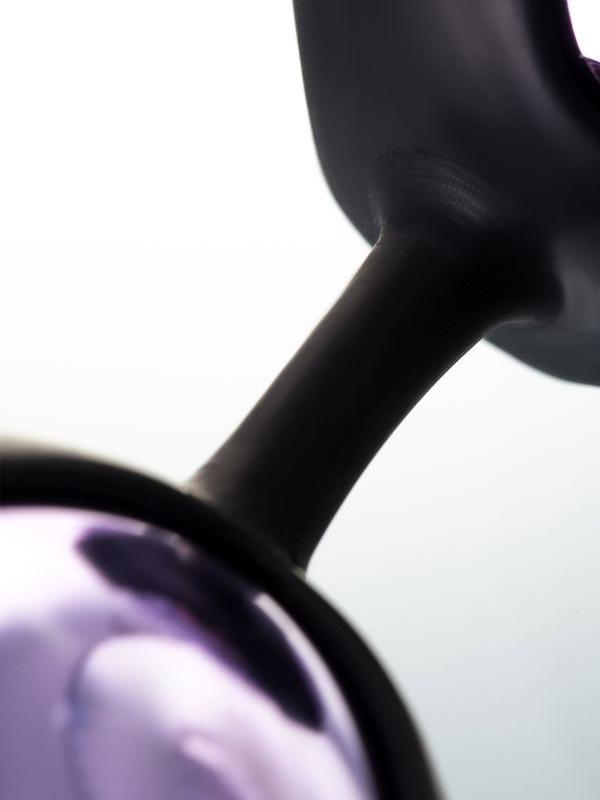 Raspy vajinal topları, ABS plastik Mor 14 cm