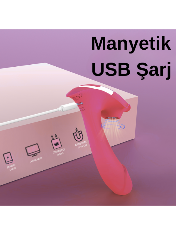 S-Hande Heart of Ocean Kumandalı G-Noktası ve Klitoris Emiş Özellikli Teknolojik Vibratör