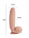 Sensualism 21cm Kıkırdaklı Gerçekçi Dildo