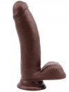 Sex Lure Kıkırdaklı Gerçekçi Dildo - 17.5cm Zenci